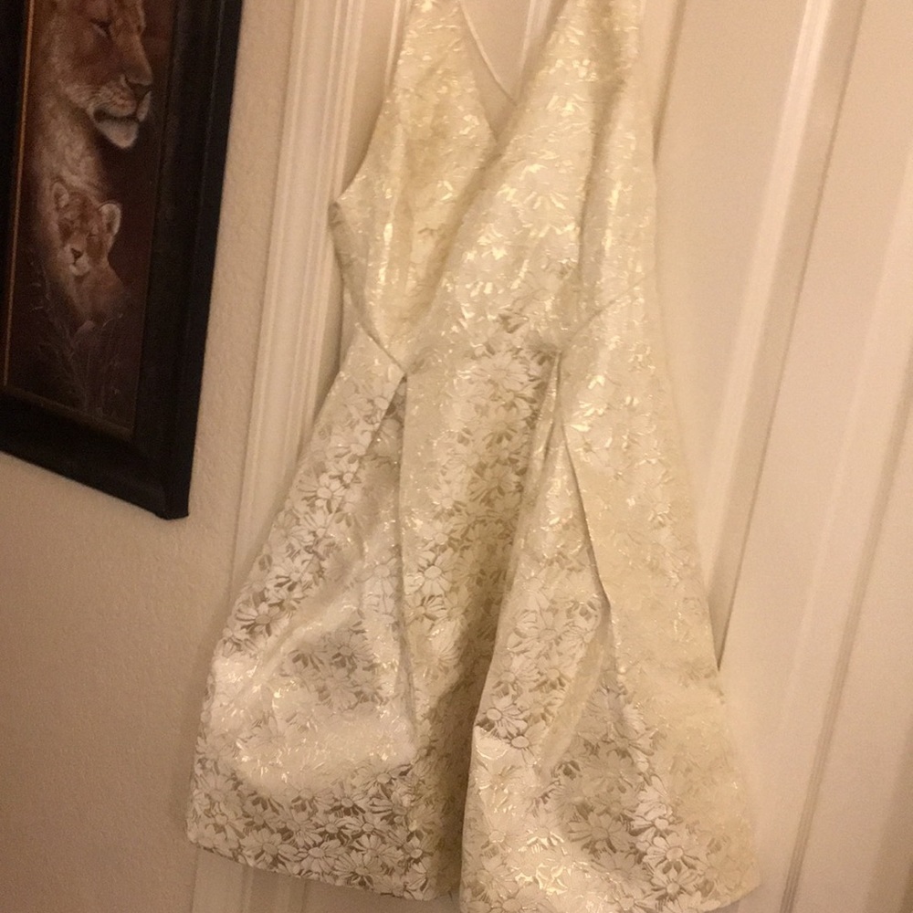Verty medium gold & beige junior dress